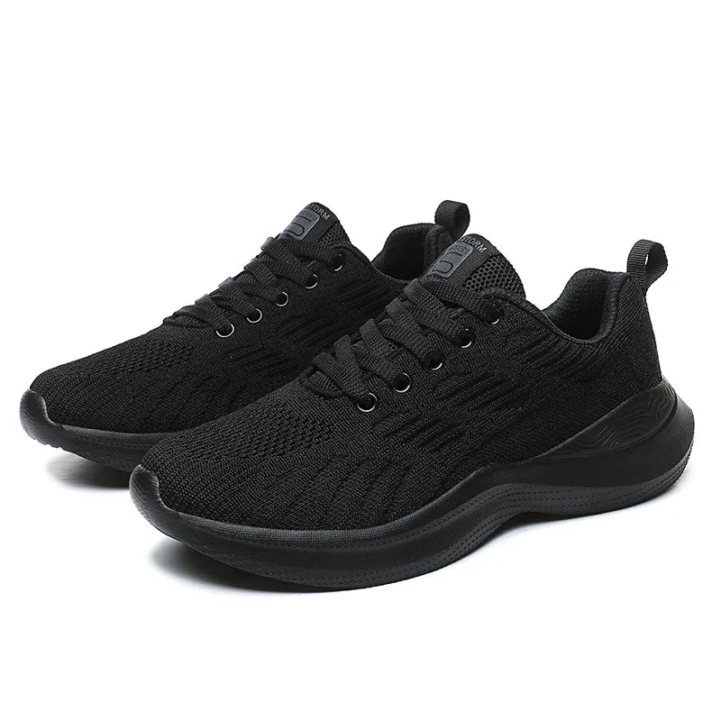Fashion Women Lightweight Sneakers Running Shoes Outdoor Sports Shoes Breathable Mesh Comfort Running Shoes Air Cushion Lace Up
