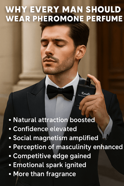 Roxelis Magnífico: Colônia Masculina Duradoura com Feromônios, 50ml para Conquista